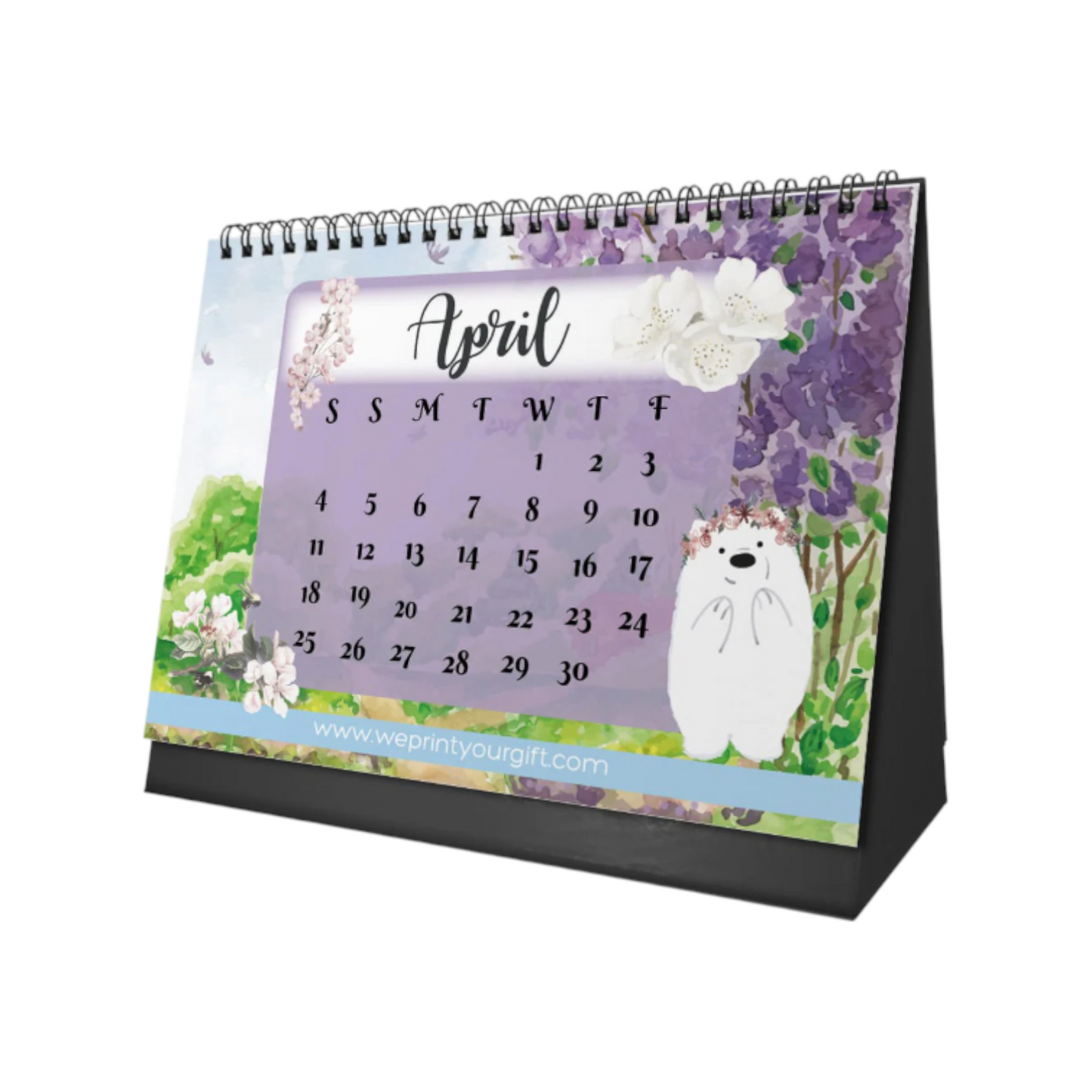 Office Desk Calendar 2026 Cute Bears