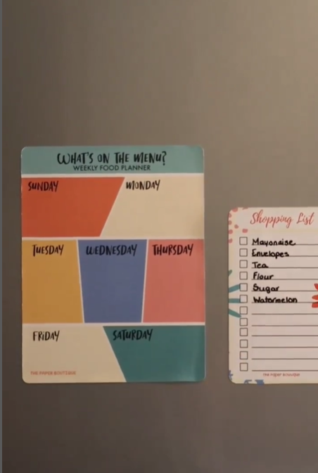 Magnetic Meal Planner