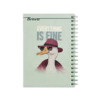 148 Sheets Bravo 4 Subjects Mini Spiral Notebook 10x14.5cm