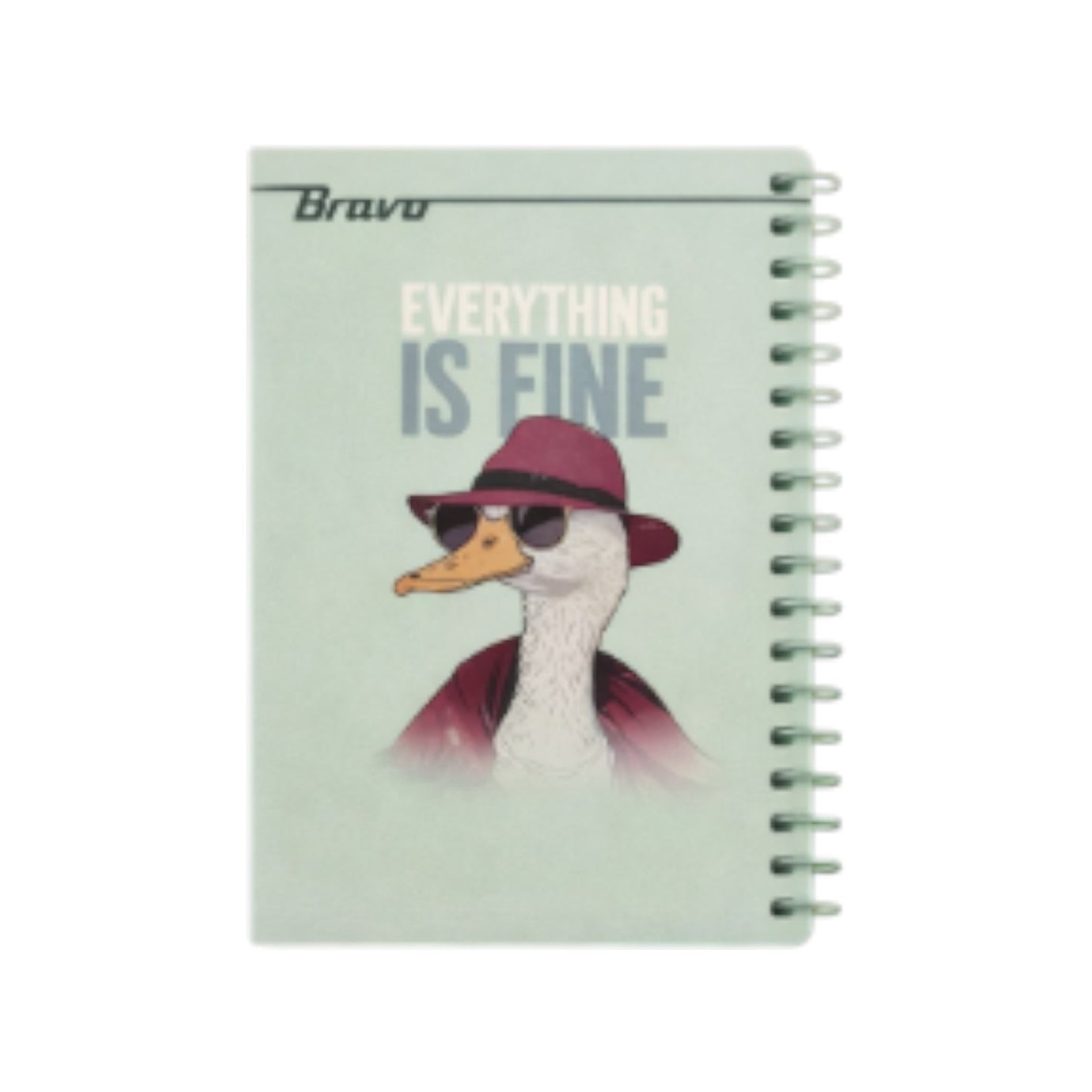 Bravo 4 Subjects Mini Spiral Notebook 10x14.5cm