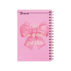 148 Sheets Bravo 4 Subjects Mini Spiral Notebook 10x14.5cm