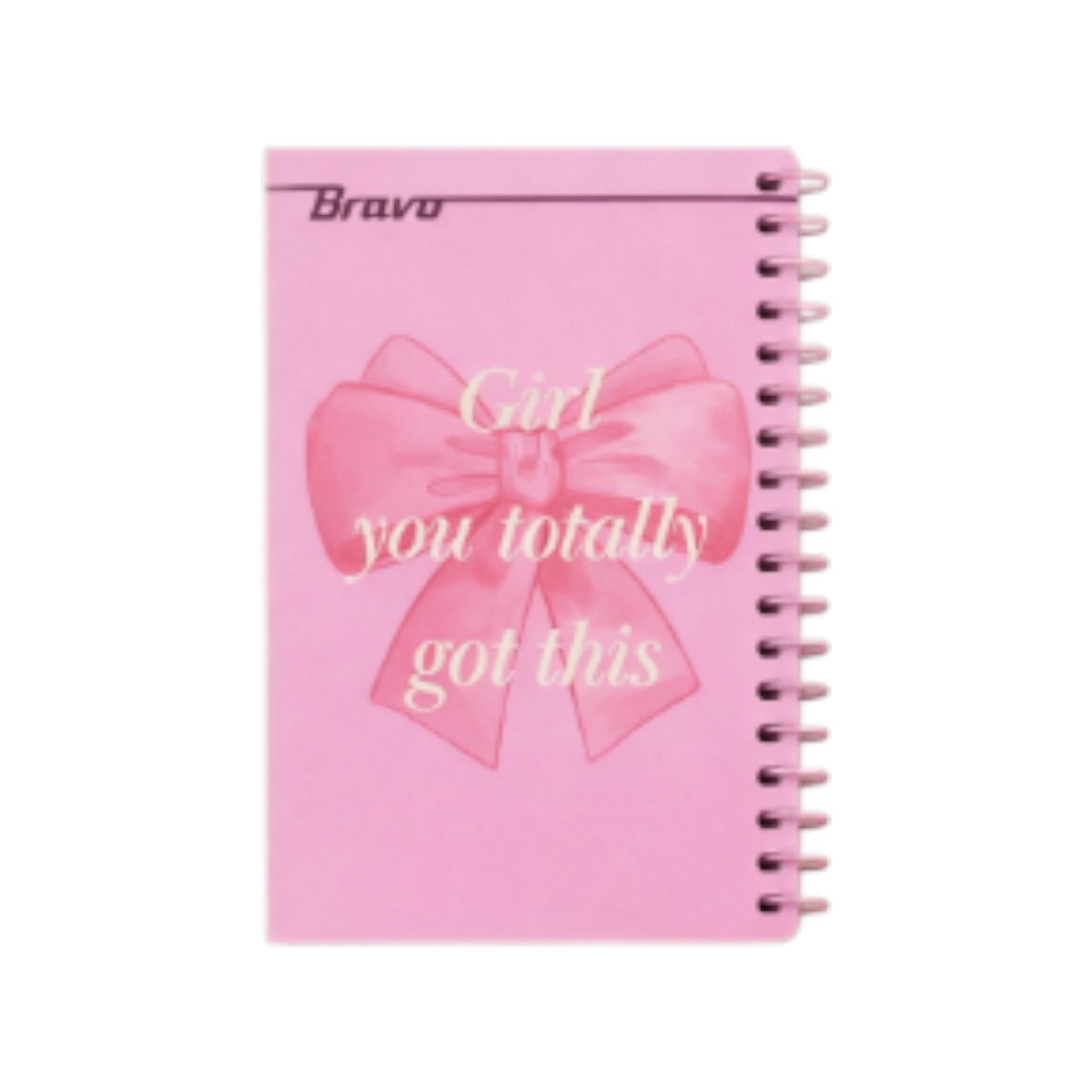 148 Sheets Bravo 4 Subjects Mini Spiral Notebook 10x14.5cm