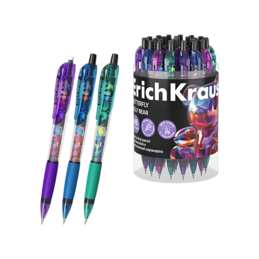 Mechanical pencil Erich Krause Butterfly Jelly Bear 0.7 mm, with eraser, НВ