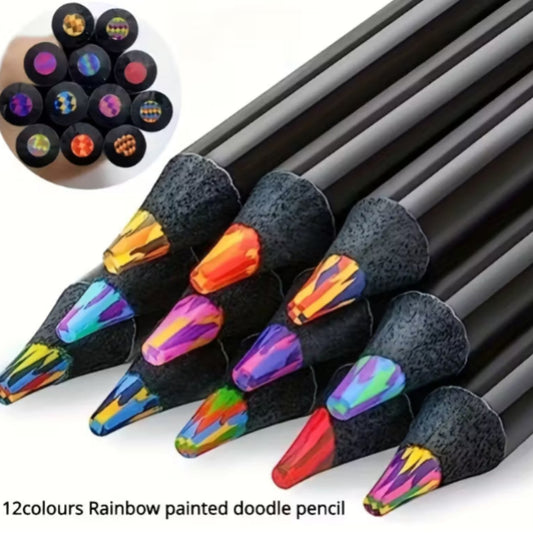 12 pcs Rainbow Gradient Magic Pens