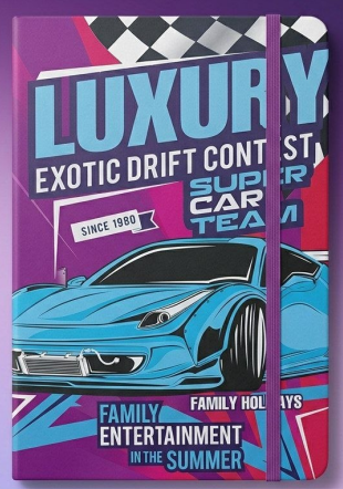 Racing Hard Cover Notebooks