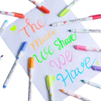 16Pcs Pastel Color Highlighter Pen Fresh Mint Scented Soft Fiber Tip