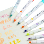 16Pcs Pastel Color Highlighter Pen Fresh Mint Scented Soft Fiber Tip