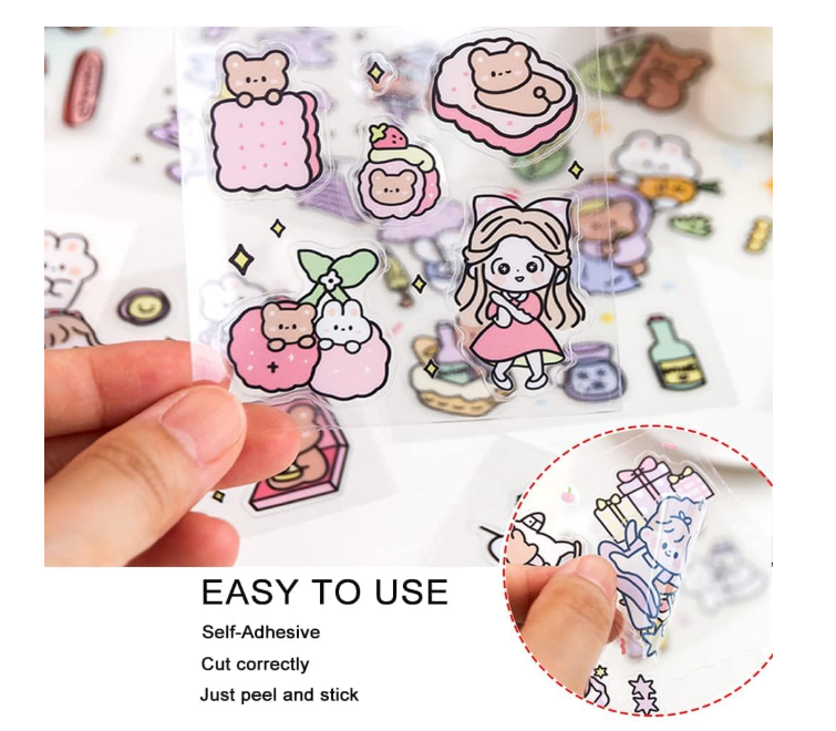 18 Squared Sticker Sheets