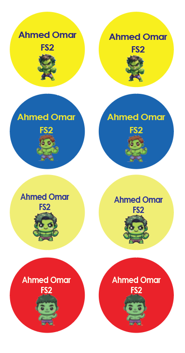 Hulk  Name Tag
