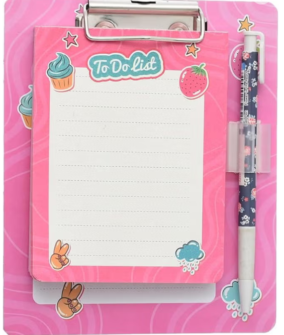 Planner Clip Notepad, Compact Design