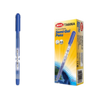 Elite Stationery House Beifa TA606A blue semi-gel pen with 0.7 mm tip and matching 12-piece retail display box