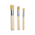 Penta Angel Wooden Stencil Brush Set 3Pcs Natural Bristle Template Paint Brushes