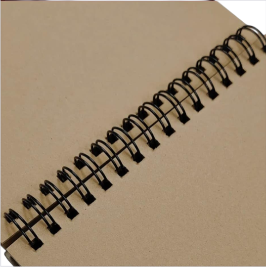 A4 Keep Smiling Note Wire 50 Sheet Kraft 150g