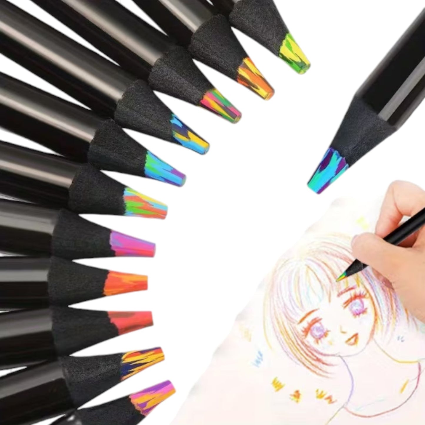 5 pcs Rainbow Gradient Magic Pens