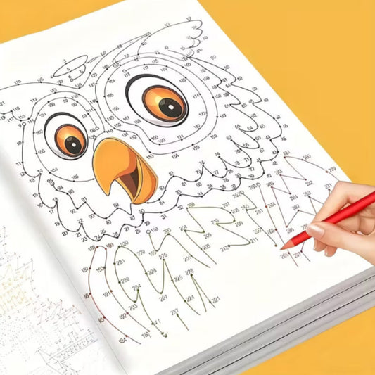 An Activity Book with Numbered Dot-to-Dot Patterns and Coloring Pages,