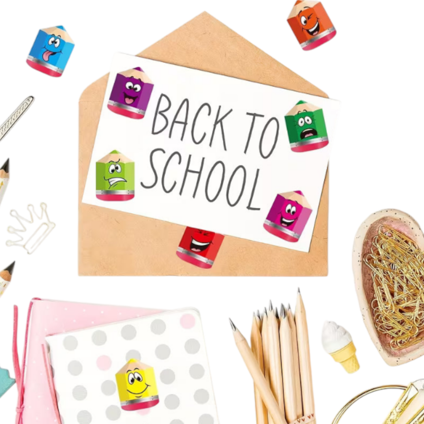 Stickers/Roll Color Pencil Stickers - 12 Colors