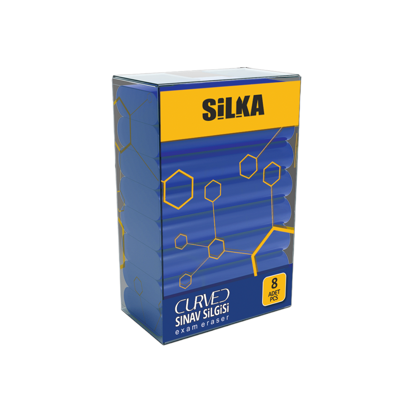 Silka Sg 53 Blue eraser – Set of 8 pieces -1 Color