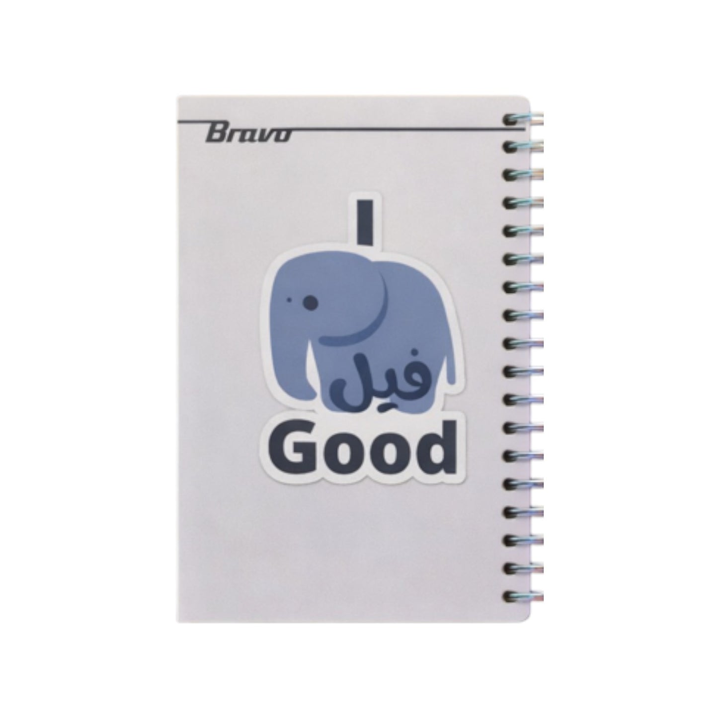 Bravo 4 Subjects Mini Spiral Notebook 10x14.5cm