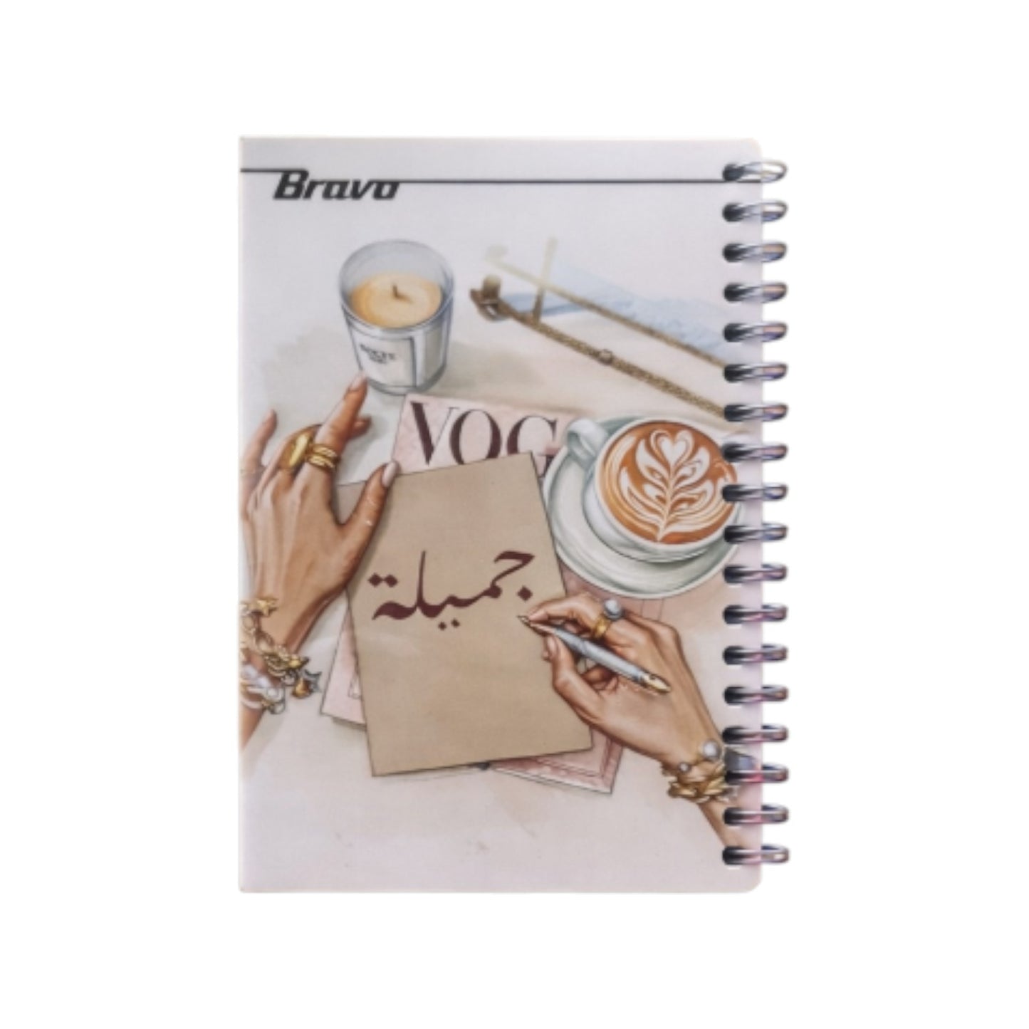 Bravo 4 Subjects Mini Spiral Notebook 10x14.5cm
