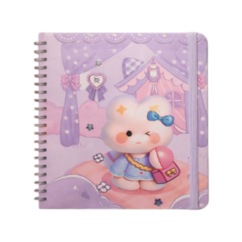 SIMBA B6 Hard Cover Spiral Notebook Ruled Cream Paper 80 Sheets Model 8600-1