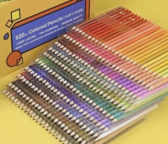 72 Macaron Pastel Colored Pencils Set Soft Core