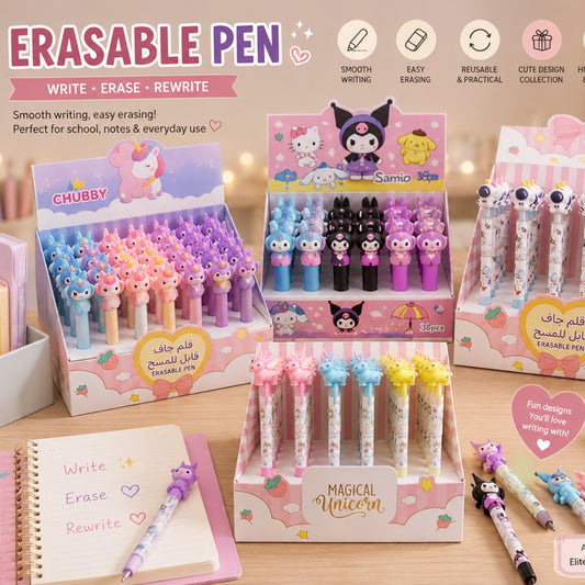 Erasable Pen Collection featuring designs
