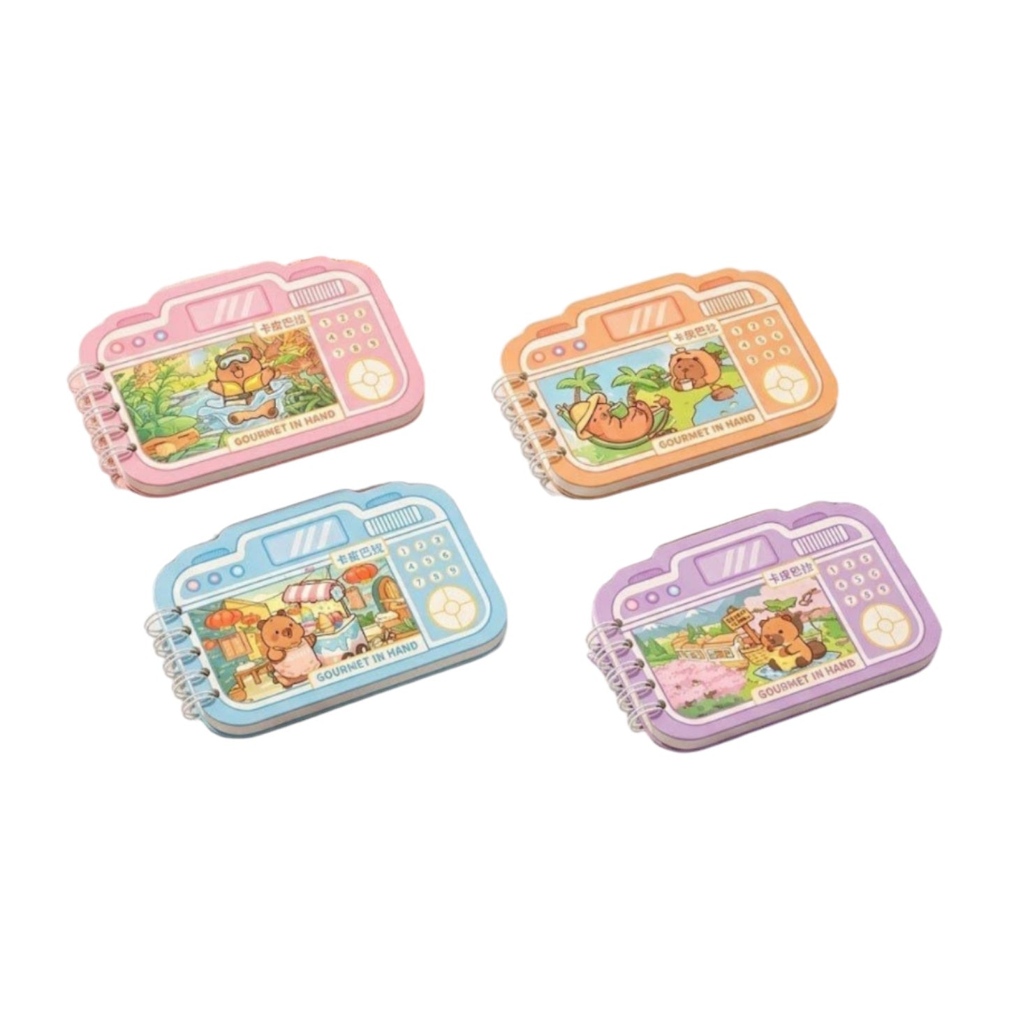 Camera Shape Mini Notebook Colored Paper