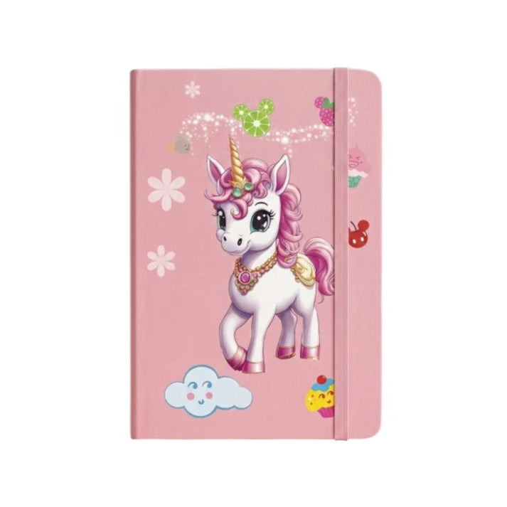 80 Sheets  A5 Hard Cover Notebook – Pink Pony