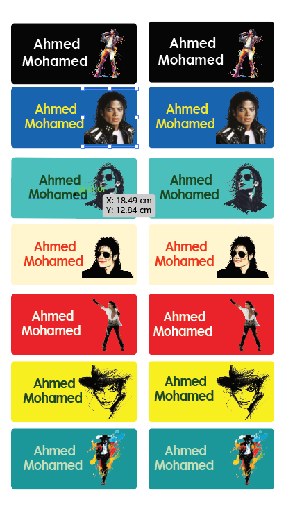 Michael Jackson Name Tag