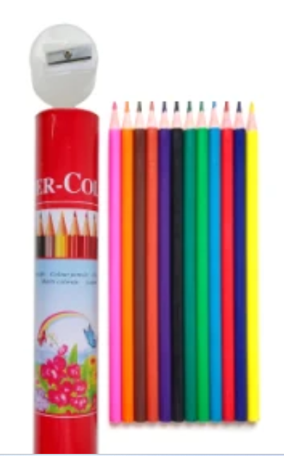 12 - 24  Coloring Pencils For School - Multi Color