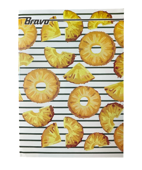 100 Sheets Bravo Stapled Lined Notebook A4