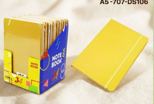 80 Sheets  - A5   Hardcover Elastic Notebook Leather Cover