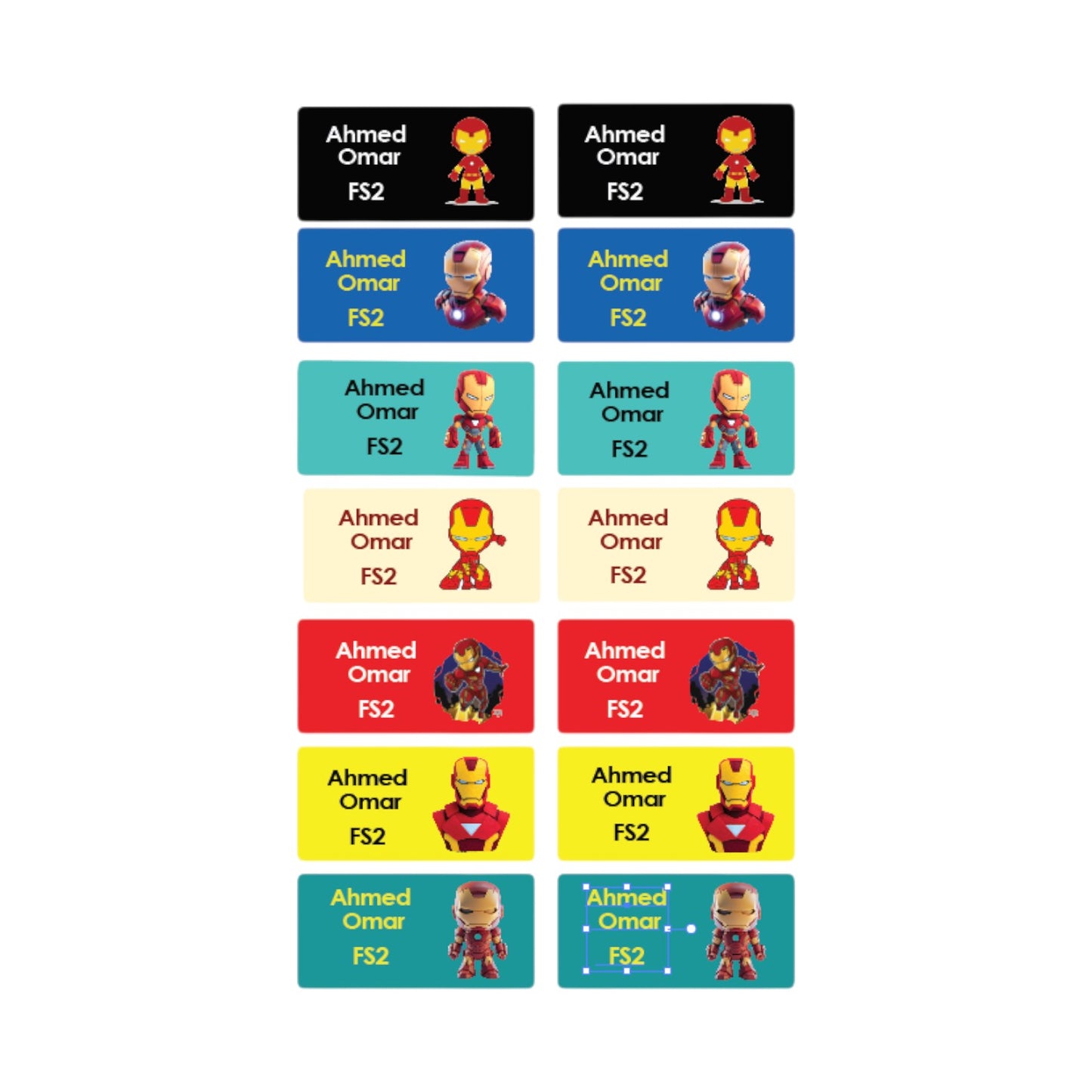 Ironman  Name Tag