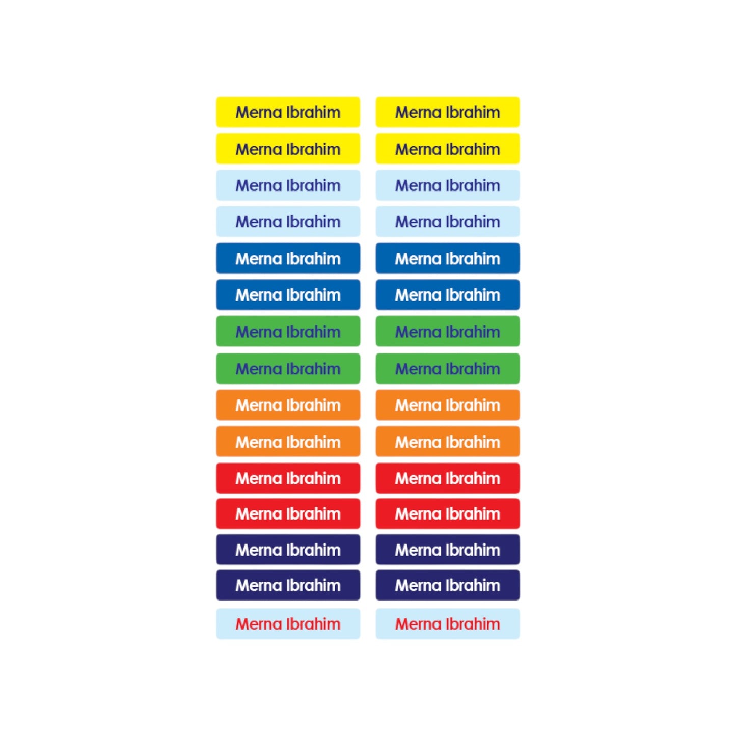 Toy Story 5 Name Tag Stickers