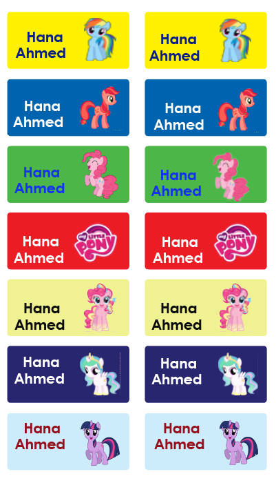 My Little Pony  Name Tag