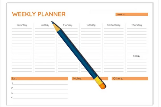 To Do Weekly Planner - A4-52 Sheets