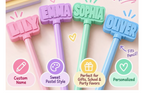 2 Pcs. Customized Letter Pencil Decoration Accessories ( max 10 letters )