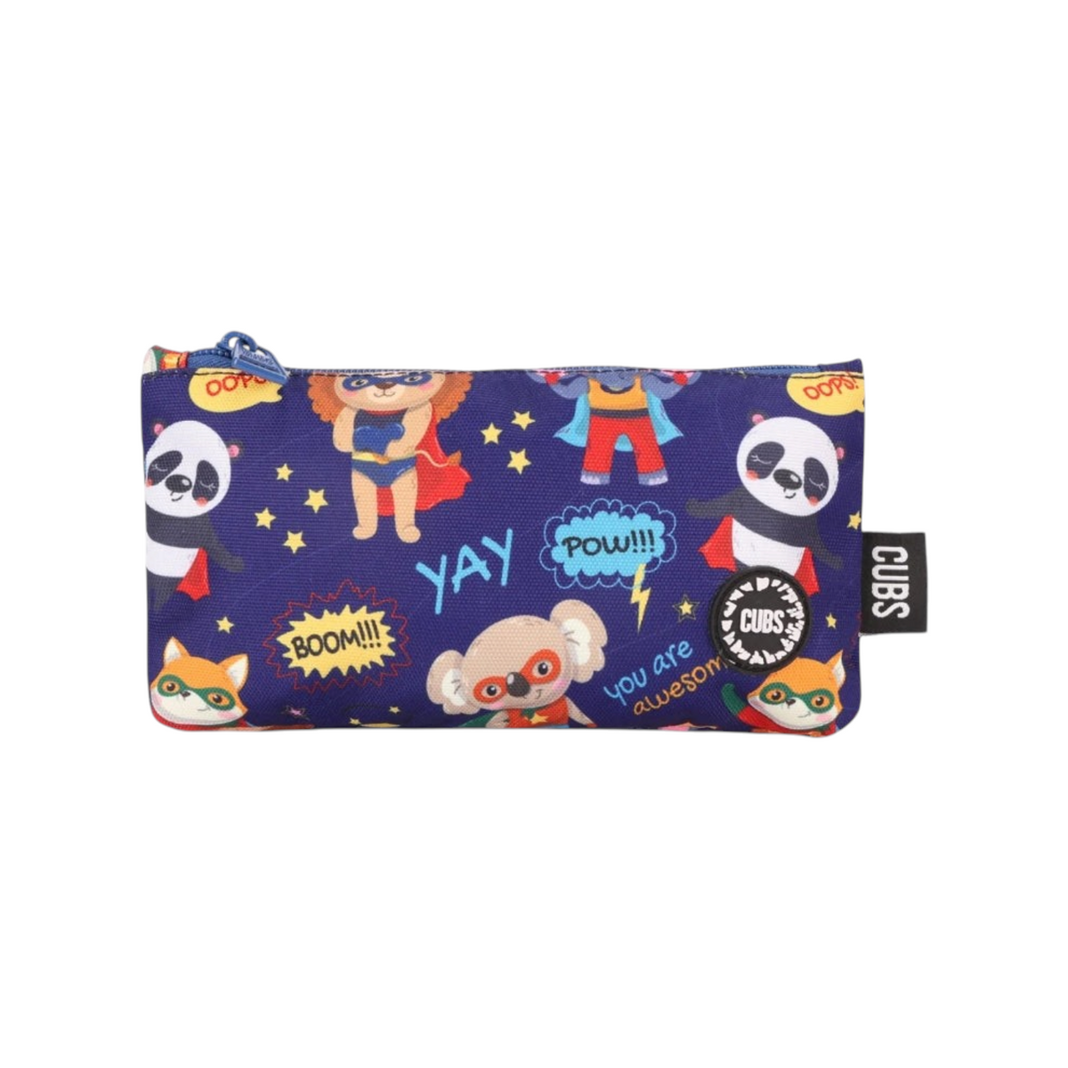 Elite Stationery House Cubs Animal Heros Big & Basic pencil case with one zipper