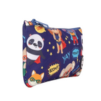 Elite Stationery House Cubs Animal Heros pencil case in navy with superhero animals print