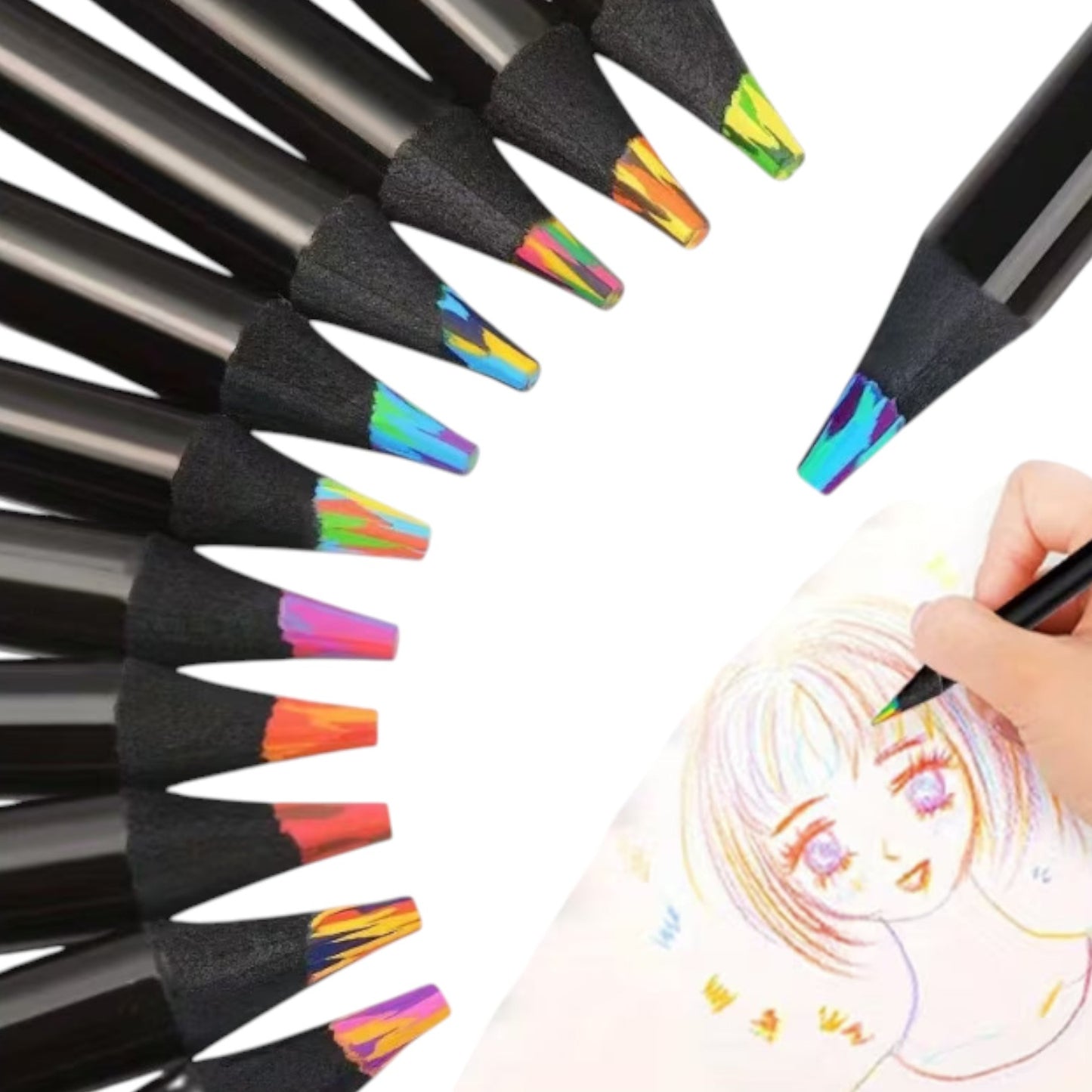 10 pcs Rainbow Gradient Magic Pens