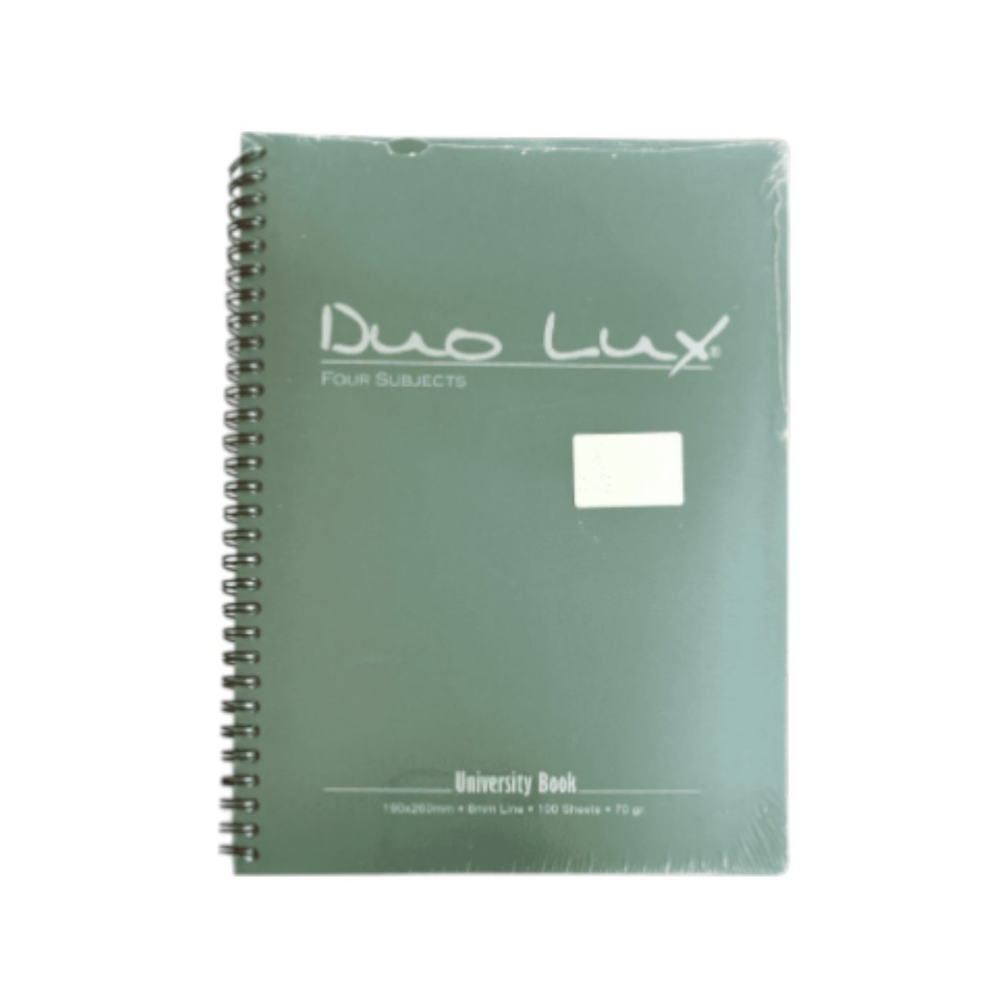 Notebook Duo Lux Mintra 100 Sheets - 4 Subjects