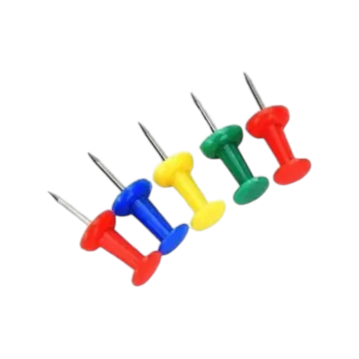 Elite Stationery House multicolor plastic push pins with 24mm steel needles for office and school organization