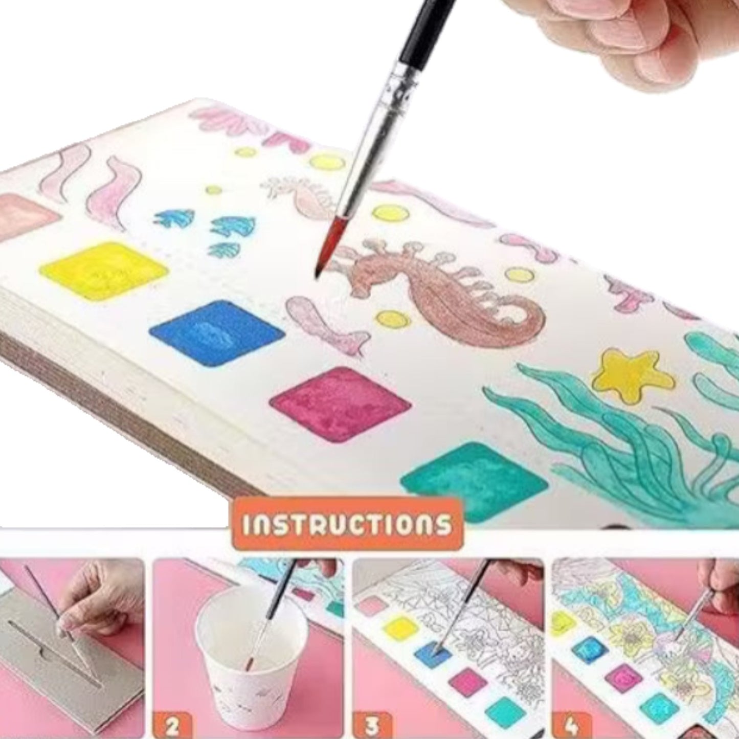 Magical Water Coloring Book Kids Painting