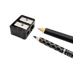Manual Dual-Hole Makeup Pencil Sharpener with Built-in Dust Collector