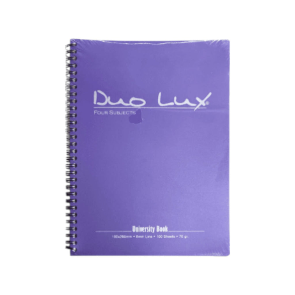 100 Sheets Notebook Duo Lux Mintra - 4 Subjects