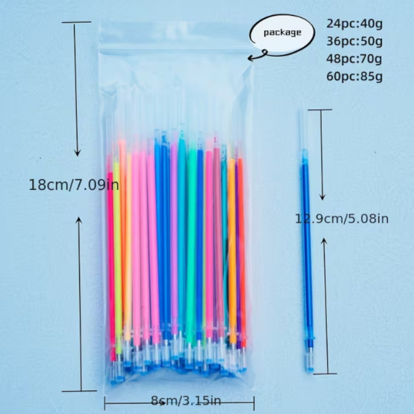 Vibrant Set of Colored Pens with 24 Colors