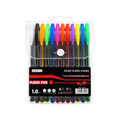 Elite Stationery House XIAO YANG CONG 12 pack flash gel pens with 1.0mm fine tips in assorted vibrant colours