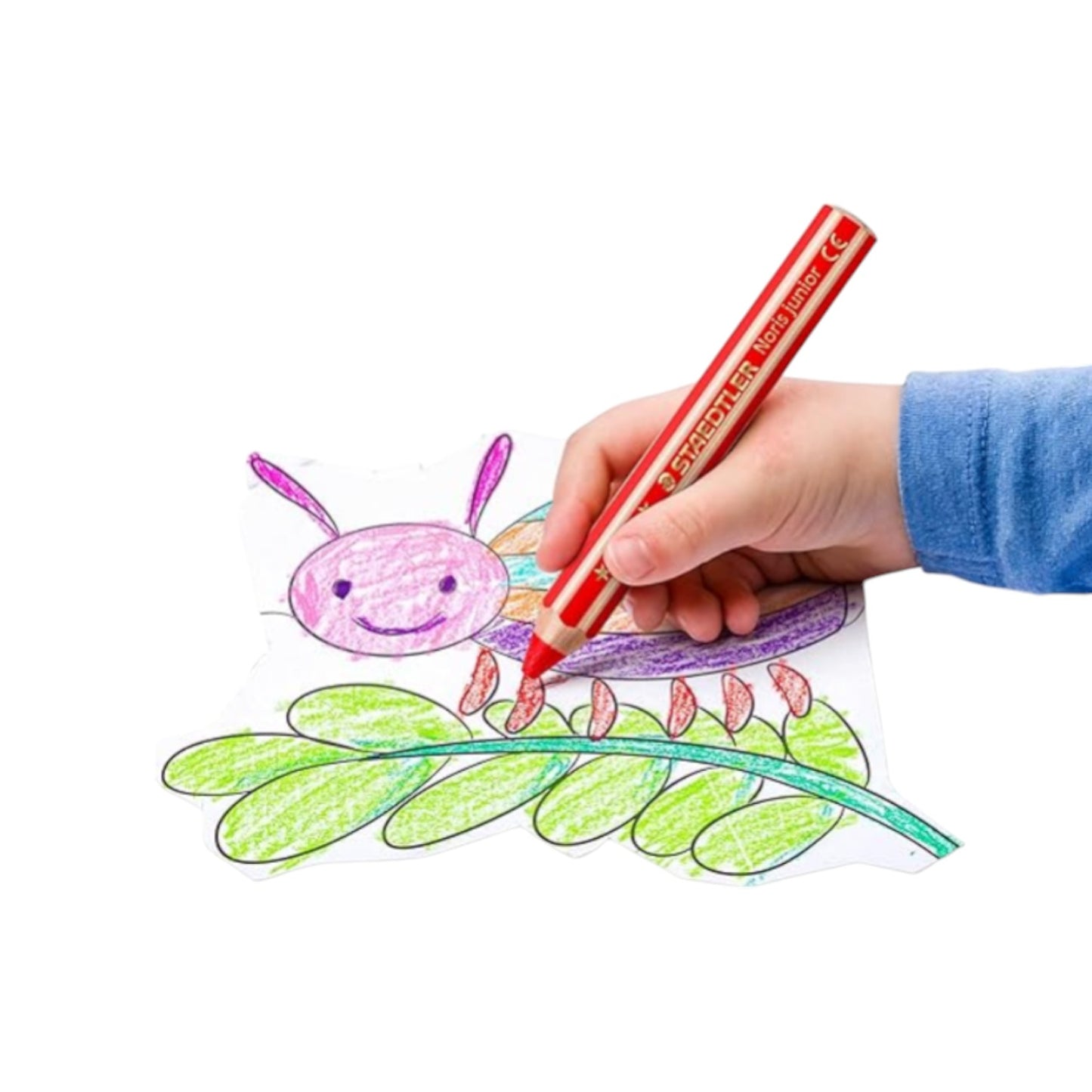 Staedtler Noris Junior 3-in-1 coloring Pencil  - 6 Colors +Sharpener