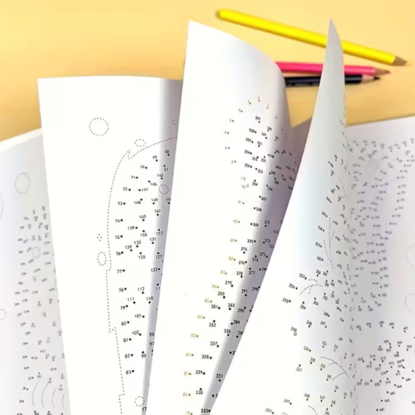 An Activity Book with Numbered Dot-to-Dot Patterns and Coloring Pages,