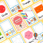 Shape Sort & Play Set (without Shape Flashcards)